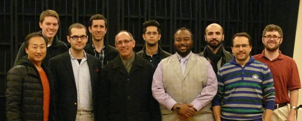 John Zorn with student composers